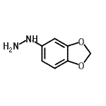 structure of CAS# 62646-09-7, 1,3-Benzodioxol-5-Ylhydrazine;1,3-benzodioxol-5-ylhydrazine;benzo[1,3]dioxol-5-yl-hydrazine;benzo[d][1,3]dioxol-5-ylhydrazine