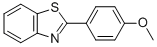 structure of CAS# 6265-92-5, 2-(4-Methoxyphenyl)Benzothiazole;Benzothiazole, 2-(4-Methoxyphenyl)-;2-(P-Methoxyphenyl)Benzothiazole;Brn 0176359