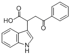 structure of CAS# 6266-66-6, 2-Indol-3-Yl-4-Oxo-4-Phenylbutanoic Acid;(2S)-2-(1H-Indol-3-Yl)-4-Oxo-4-Phenyl-Butanoate;(2S)-2-(1H-Indol-3-Yl)-4-Keto-4-Phenyl-Butyrate;Zinc00350706