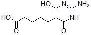 结构式 CAS# 62782-57-4, 5-(2-氨基-4-羟基-6-氧代-1H-嘧啶-5-基)戊酸