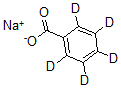 结构式 CAS# 62790-26-5, 苯甲酸-D5 钠盐