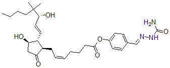 CAS#: 62845-71-0， 16,16-Dimethyprostaglandin E2 4-Benzaldehyde Semicarbazone Ester