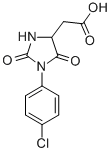 结构式 CAS# 62848-53-7, 1-(4-氯苯基)-2,5-二氧代-4H-咪唑烷乙酸