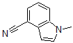structure of CAS# 628711-58-0, 1-Methyl-1H-Indole-4-Carbonitrile;1-Methyl-1H-Indole-4-Carbonitrile(SALTDATA: FREE);1H-Indole-4-Carbonitrile,1-Methyl-(9CI);1-Methyl-1H-Indole-4-Carbonitrile 97%