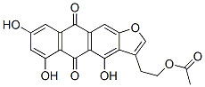 CAS#: 62886-00-4， 3-(2-(Acetyloxy)ethyl)-2,3-dihydro-2,4,6,8-tetrahydroxyanthra(2,3-b)furan-5,10-dione