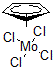 结构式 CAS# 62927-99-5, 四氯(H5-2,4-环戊二烯-1-基)-钼