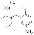 结构式 CAS# 6297-14-9, 4-氨基-alpha-二乙基氨基邻甲酚二盐酸盐