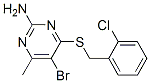 CAS#: 6299-29-2， 5-Bromo-4-[(2-Chlorophenyl)Methylsulfanyl]-6-Methyl-Pyrimidin-2-Amine