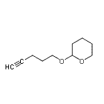 结构式 CAS# 62992-46-5, 2-(4-戊炔-1-基氧基)四氢-2H-吡喃
