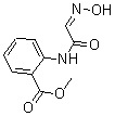 结构式 CAS# 63016-87-5, 2-[[2-(羟基亚胺)乙酰基]氨基]-苯甲酸甲酯