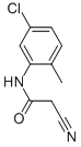 结构式 CAS# 63034-97-9, N-(5-氯-2-甲基苯基)-2-氰基乙酰胺