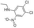 structure of CAS# 63059-56-3, 4,5-Dichloro-N-Ethyl-2-Nitroaniline;4,5-Dichloro-N-Ethyl-2-Nitro-Aniline;(4,5-Dichloro-2-Nitro-Phenyl)-Ethyl-Amine;Benzenamine, 4,5-Dichloro-N-Ethyl-2-Nitro-