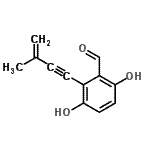 CAS#: 63160-46-3， 3,6-Dihydroxy-2-(3-Methyl-3-Buten-1-Yn-1-Yl)Benzaldehyde