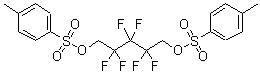 structure of CAS# 632-01-9, 2,2,3,3,4,4-Hexafluoropentane-1,5-Diyl Bis(4-Methylbenzenesulfonate);[2,2,3,3,4,4-Hexafluoro-5-(4-Methylphenyl)Sulfonyloxy-Pentyl] 4-Methylbenzenesulfonate;4-Methylbenzenesulfonic Acid [2,2,3,3,4,4-Hexafluoro-5-(4-Methylphenyl)Sulfonyloxypentyl] Ester;4-Methylbenzenesulfonic Acid [2,2,3,3,4,4-Hexafluoro-5-(4-Methylphenyl)Sulfonyloxy-Pentyl] Ester