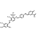 CAS#: 6330-91-2， (3E)-3-({4-[(E)-{4-[(E)-(2,4-Diamino-5-Methylphenyl)Diazenyl]-3-Methyl-2-Sulfophenyl}Diazenyl]Phenyl}Hydrazono)-6-Oxo-1,4-Cyclohexadiene-1-Carboxylic Acid