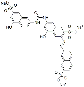 CAS#: 6330-95-6， 3-[(7-Sulfo-2-Naphtyl)Azo]-5-Hydroxy-7-[3-(7-Sulfo-5-Hydroxy-2-Naphtyl)Ureido]-2-Naphthalenesulfonic Acid Trisodium Salt