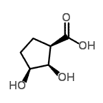 CAS#: 63358-36-1， (1R,2R,3S)-2,3-Dihydroxycyclopentanecarboxylic Acid