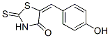structure of CAS# 6339-79-3, 5-[(4-Hydroxyphenyl)Methylene]-2-Thioxo-4-Thiazolidinone;(5Z)-5-[(4-Hydroxyphenyl)Methylidene]-2-Sulfanylidene-1,3-Thiazolidin-4-One;5-[(4-Hydroxyphenyl)Methylene]-2-Thioxo-Thiazolidin-4-One;(5Z)-5-[(4-Hydroxyphenyl)Methylene]-2-Thioxo-Thiazolidin-4-One