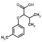 CAS 登录号：63403-11-2， 3-甲基-2-(3-甲基苯氧基)丁酸