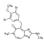 CAS#: 634151-15-8， 4-(3,5-Dibromo-4-methoxybenzyl)-6-methyl-2-(methylamino)imidazo[4,5-d]azepin-5(6H)-one