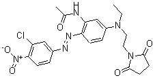 CAS#: 63467-18-5， N-[2-[(3-Chloro-4-Nitrophenyl)Azo]-5-[[2-(2,5-Dioxo-1-Pyrrolidinyl)Ethyl]Ethylamino]Phenyl]-Acetamide