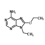 结构式 CAS# 634924-89-3, 8-乙氧基-9-乙基-9H-嘌呤-6-胺