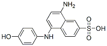CAS 登录号:6357-75-1, 8-氨基-5-(4-羟基苯基氨基)萘-2-磺酸