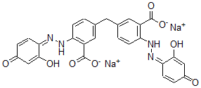 CAS#: 63589-40-2， 3,3'-Methylenebis[6-[(2,4-Dihydroxyphenyl)Azo]Benzoic Acid Sodium] Salt