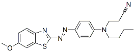 CAS#: 63589-45-7， 3-[Butyl[4-[(6-Methoxybenzothiazol-2-Yl)Azo]Phenyl]Amino]Propanenitrile