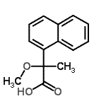 structure of CAS# 63628-25-1, 2-Methoxy-2-(1-Naphthyl)Propanoic Acid;(R)-(-)-2-Methoxy-2-(1-naphthyl)propionic Acid;(S)-(+)-α-Methoxy-α-Methyl-1-Naphthaleneacetic Acid