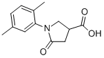 structure of CAS# 63674-68-0, 1-(2,5-Dimethylphenyl)-5-Oxopyrrolidine-3-Carboxylic Acid;(3R)-1-(2,5-Dimethylphenyl)-5-Oxo-Pyrrolidine-3-Carboxylate;(3R)-1-(2,5-Dimethylphenyl)-5-Oxo-3-Pyrrolidinecarboxylate;(3R)-1-(2,5-Dimethylphenyl)-5-Keto-Pyrrolidine-3-Carboxylate