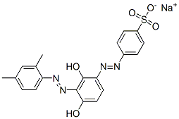 CAS 登录号：6371-84-2， 4-[[3-[(2,4-二甲基苯基)偶氮]-2,4-二羟基苯基]偶氮]苯磺酸钠