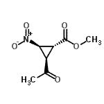 CAS#: 637353-96-9， Methyl (1R,2R,3R)-2-acetyl-3-nitrocyclopropanecarboxylate