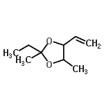 CAS#: 63759-56-8， 2-Ethyl-2,4-Dimethyl-5-Vinyl-1,3-Dioxolane