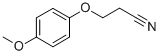 CAS#: 63815-39-4， 3-(4-Methoxyphenoxy)Propanenitrile