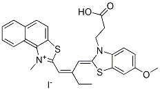 CAS#: 63870-55-3， 2-[2-[[3-(2-Carboxyethyl)-6-Methoxy-3H-Benzothiazol-2-Ylidene]Methyl]-1-Butenyl]-1-Methylnaphtho[1,2-d]Thiazolium Iodide