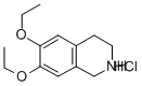 结构式 CAS# 63905-65-7, 6,7-二乙氧基-1,2,3,4-四氢异喹啉盐酸盐