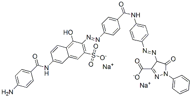 CAS#: 6391-23-7， Disodium 4-[[4-[[4-[[6-[(4-Aminobenzoyl)Amino]-1-Hydroxy-3-Sulphonato-2-Naphthyl]Azo]Benzoyl]Amino]Phenyl]Azo]-4,5-Dihydro-5-Oxo-1-Phenyl-1H-Pyrazole-3-Carboxylate