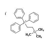 结构式 CAS# 63922-84-9, 三苯基[2-(三甲基硅烷基)乙基]鏻碘化物