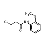 structure of CAS# 6397-38-2, 3-Chloro-N-[2-(Methylsulfanyl)Phenyl]Propanamide;3-chloro-N-(2-methylthiophenyl)propanamide;3-chloro-N-[2-(methylthio)phenyl]propanamide;MFCD08569888