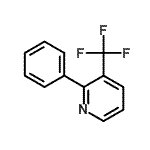 structure of CAS# 639782-24-4, 2-Phenyl-3-(trifluoromethyl)pyridine;PYRIDINE,2-PHENYL-3-(TRIFLUOROMETHYL)-