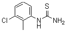 structure of CAS# 63980-70-1, N-(3-Chloro-2-Methylphenyl)-Thiourea;(3-Chloro-2-Methyl-Phenyl)Thiourea;2-Methyl-3-Chlorophenyl Thiourea;Brn 5257333