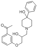 CAS#: 63990-72-7， 3'-[2-Hydroxy-3-(4-Hydroxy-4-Phenylpiperidino)Propoxy]Acetophenone