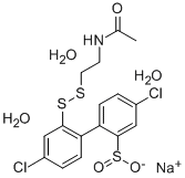 CAS#: 63992-16-5， Sodium 2'-(2-Acetamidoethyldithio)-4,4'-Dichloro-2-Biphenylsulfinate Trihydrate