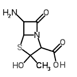 CAS#: 640287-63-4， 6-Amino-3-hydroxy-3-methyl-7-oxo-4-thia-1-azabicyclo[3.2.0]heptane-2-carboxylic acid