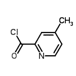 structure of CAS# 640296-10-2, 4-Methyl-2-pyridinecarbonyl chloride;4-methylpicolinoyl chloride