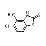 CAS#: 64036-75-5， 5-Chloro-4-methyl-1,3-benzothiazole-2(3H)-thione
