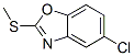 结构式 CAS# 64037-25-8, 5-氯-2-(甲硫基)苯并恶唑