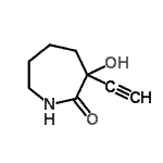 CAS#: 641144-53-8， 3-Ethynyl-3-hydroxy-2-azepanone
