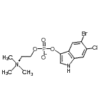 CAS#: 641571-93-9， 5-Bromo-6-chloro-1H-indol-3-yl 2-(trimethylammonio)ethyl phosphate